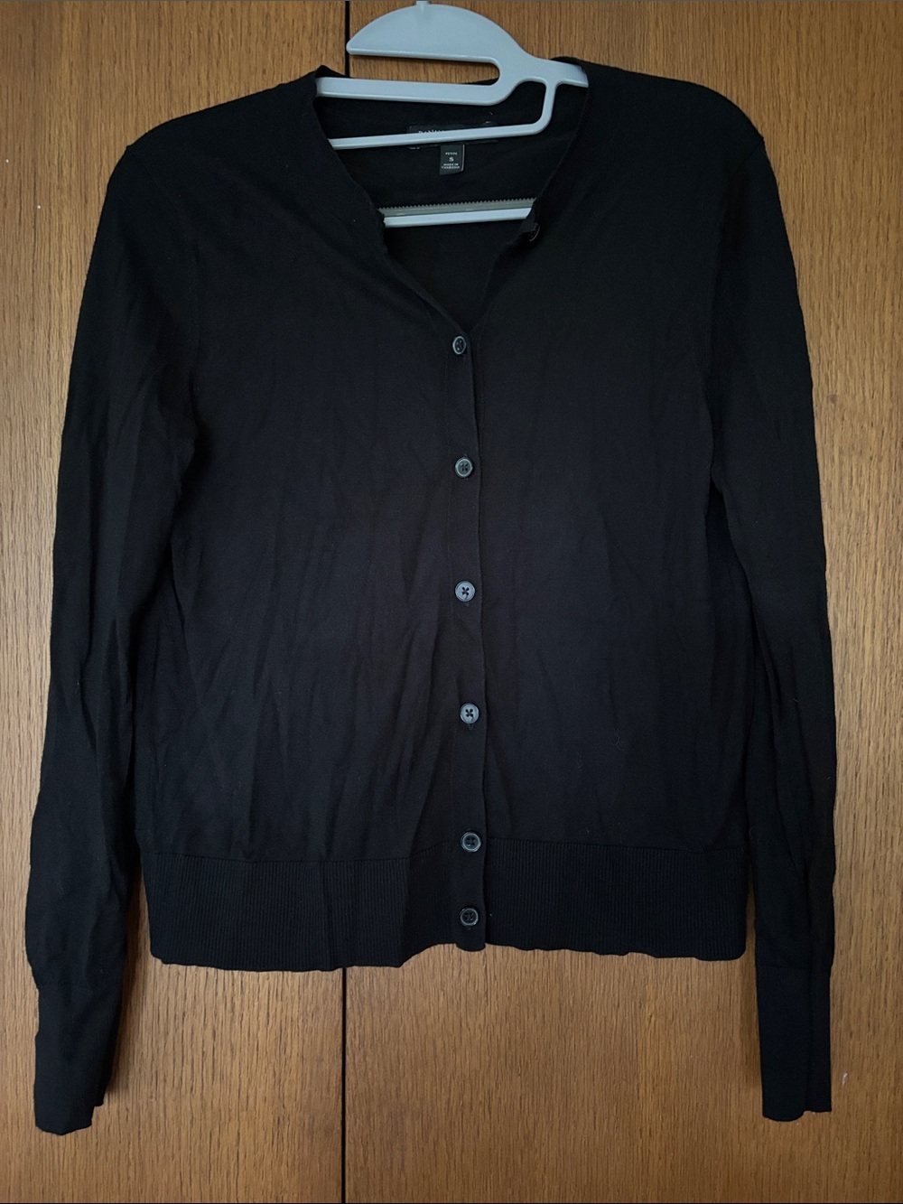 Banana Republic Black Button-Up Women’s Cardigan